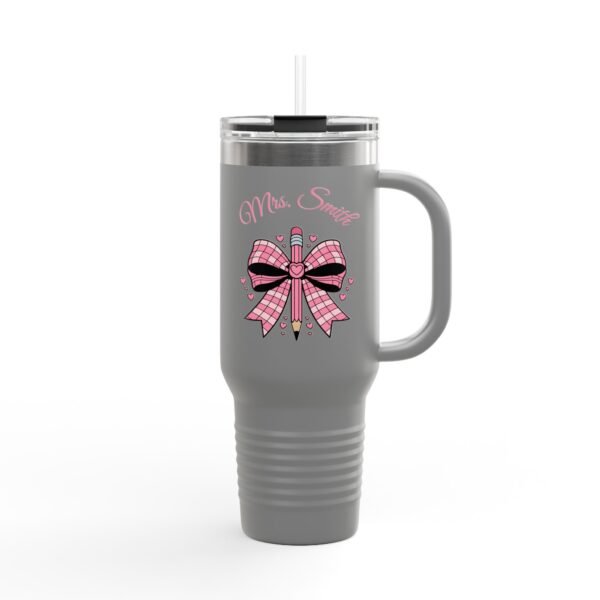 Personalized Teacher Tumbler, Insulated Travel Mug for Teachers - Image 17