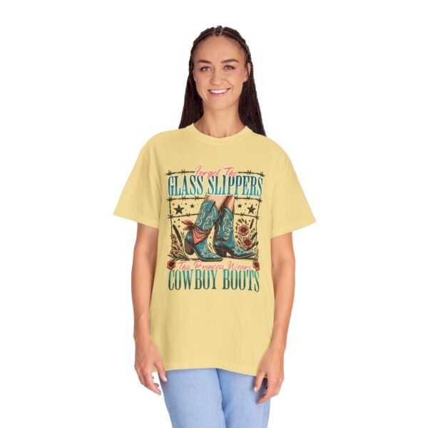 Princess Wears Cowboy Boots Unisex T-Shirt, Forget Glass Slippers Tee, Comfort Colors Shirt, Western Princess Top, Gift for Cowgirl - Image 30