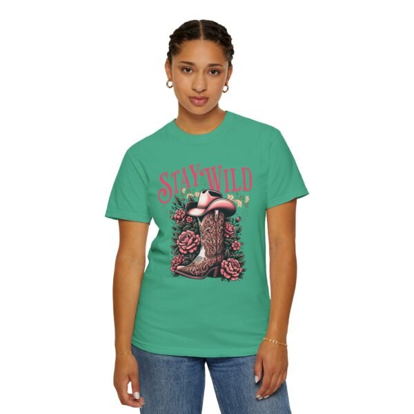 Stay Wild Cowgirl Unisex Garment-Dyed T-shirt, Comfort Colors Tee, Western Style Shirt, Boho Graphic Top, Rodeo Apparel - Image 32