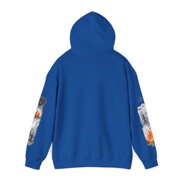 Halloween Spooky Scene Hoodie, Scary Gildan Sweatshirt, Halloween Print, Unisex Cozy Hoodie, Spooky Sweatshirt - Image 58