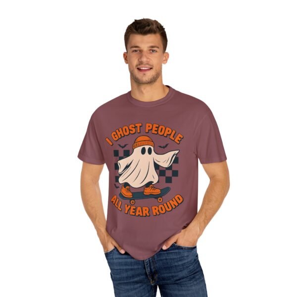Ghost All Year Round Halloween Comfort Colors Unisex Tshirt, Scary Halloween Tee, Spooky Shirt, Funny Ghost Shirt, Halloween Costume Tee, - Image 12