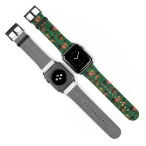 Mushroom Pattern Watch Band, Cottage Core Apple watch Band