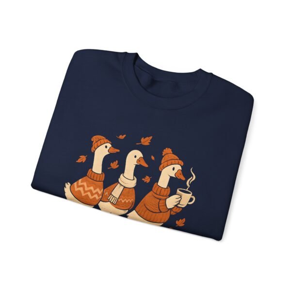 Cozy Goose Unisex Sweatshirt, Funny Bird Crewneck Jumper, Soft Gildan Pullover, Comfortable Animal Top, Chilly Weather Sweater - Image 49