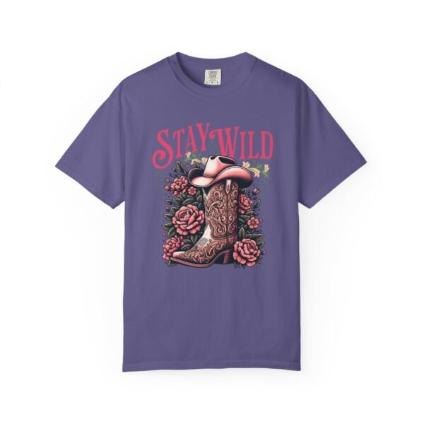 Stay Wild Cowgirl Unisex Garment-Dyed T-shirt, Comfort Colors Tee, Western Style Shirt, Boho Graphic Top, Rodeo Apparel - Image 71