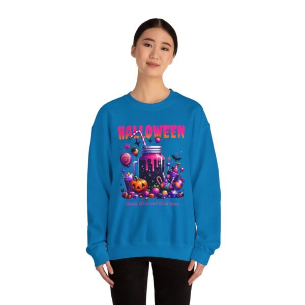 Halloween Sweets and Drink Unisex Sweatshirt, Ghouls and Ghosts Crewneck, Good Times Sweatshirt, Halloween - Image 43