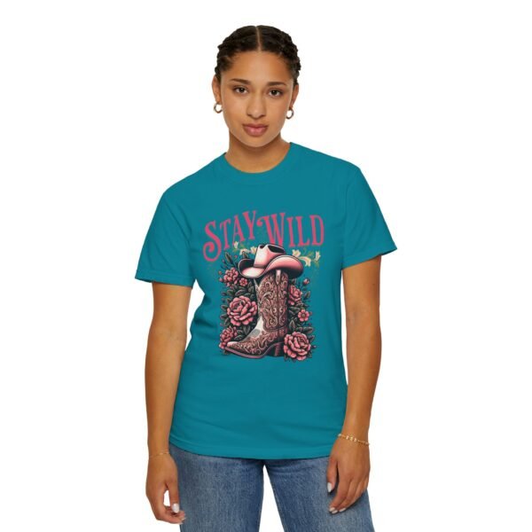 Stay Wild Cowgirl Unisex Garment-Dyed T-shirt, Comfort Colors Tee, Western Style Shirt, Boho Graphic Top, Rodeo Apparel - Image 44