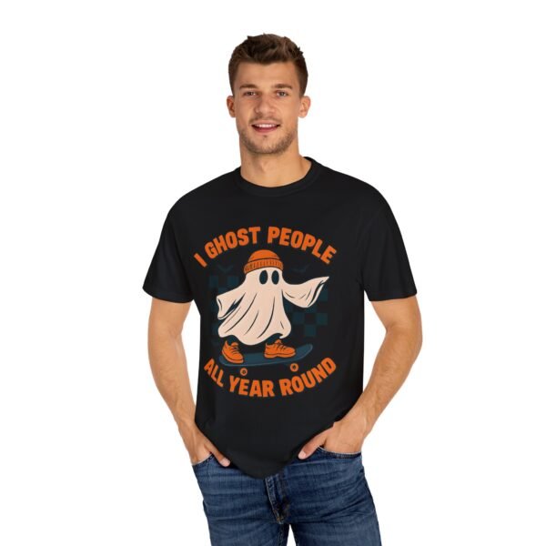Ghost All Year Round Halloween Comfort Colors Unisex Tshirt, Scary Halloween Tee, Spooky Shirt, Funny Ghost Shirt, Halloween Costume Tee, - Image 56