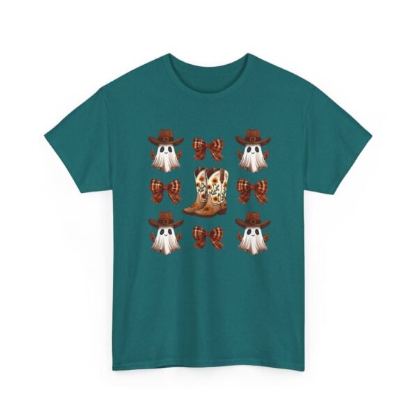 Halloween Ghost Sunflower Boots Unisex Tee, Fall Bows Gildan Shirt, Spooky Season Ghostly Top, Autumn Gift, Halloween Costume, Haunted - Image 34