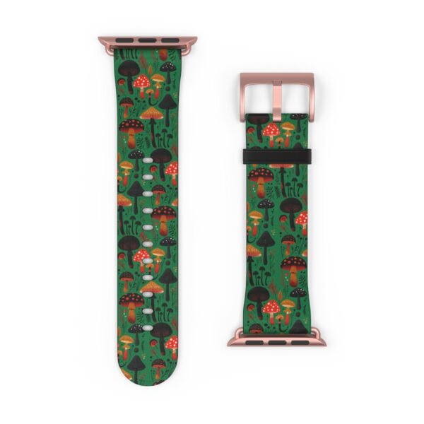 Mushroom Pattern Watch Band, Cottage Core Apple watch Band - Image 30
