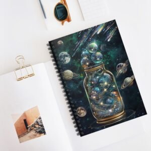 Cosmic Jar Journal, Space Diary Notebook, Celestial Writing Notepad, Galaxy Astronomer Planner, Astronomy Sketchbook Gift