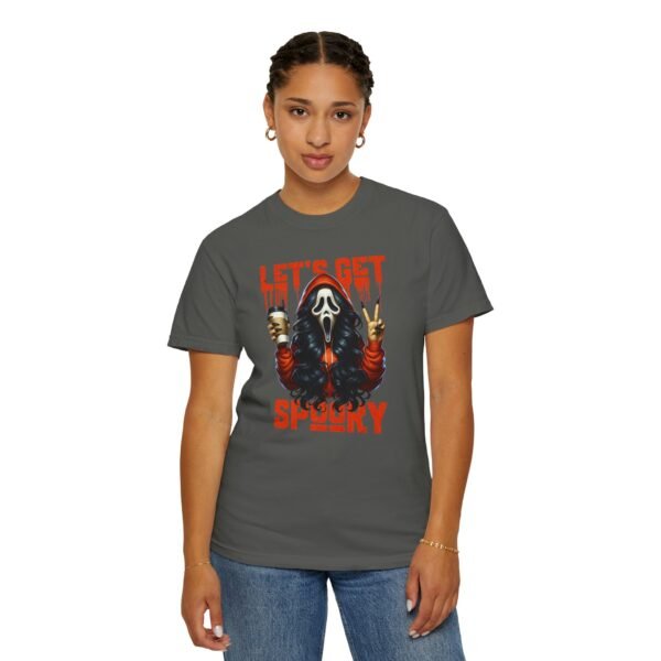 Let's Get Spooky Halloween Girl Comfort Colors T-Shirt, Coffee Lover Tee, Unisex Garment-Dyed Shirt - Image 28