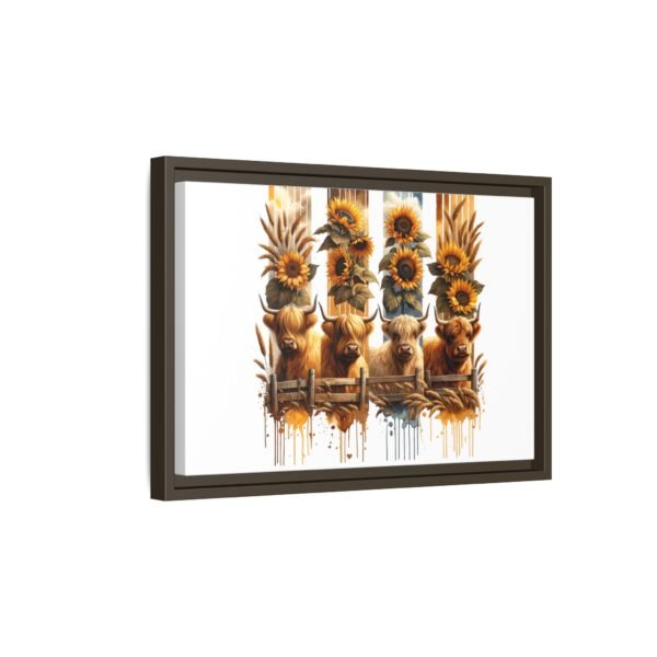 Highland Cow Sunflower Wall Art, Canvas Print, Framed Wall Decor, Farmhouse Home Decor, Country Living Room Decor - Image 66