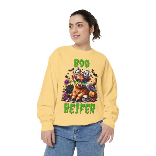 Highland Cow Halloween Sweatshirt, Boo Heifer Comfort Colors sweatshirt - Image 13