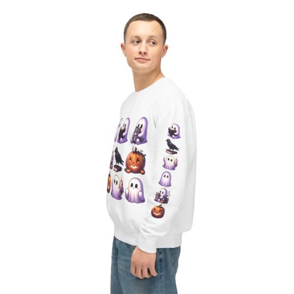 Ghost, Cats and Raven Edgar Allen Poe Halloween Sweatshirt, Spooky Book Lover Gift, Comfort Colors Crewneck - Image 6
