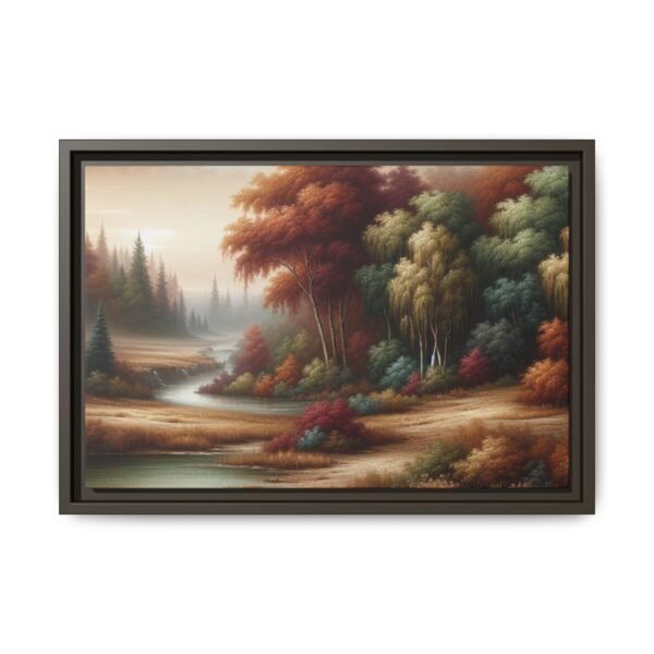 Canvas Wall Art, Beautiful Autumn Stream, Nature Landscape Decor, Framed Print, Multi-color Painting, Home Decor - Image 65
