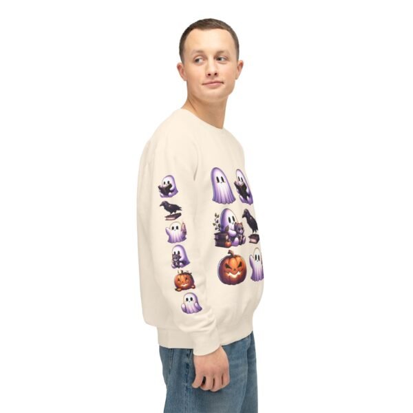 Ghost, Cats and Raven Edgar Allen Poe Halloween Sweatshirt, Spooky Book Lover Gift, Comfort Colors Crewneck - Image 11