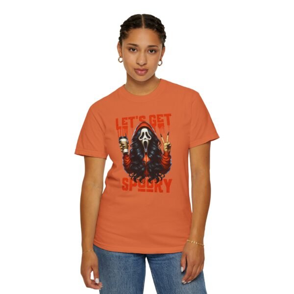 Let's Get Spooky Halloween Girl Comfort Colors T-Shirt, Coffee Lover Tee, Unisex Garment-Dyed Shirt - Image 16