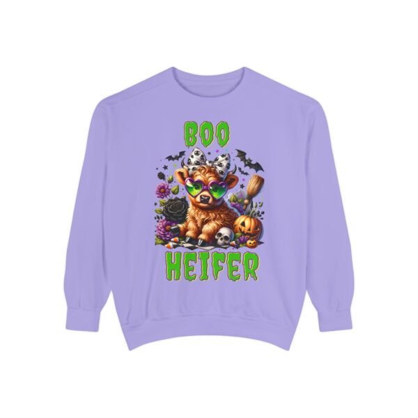 Highland Cow Halloween Sweatshirt, Boo Heifer Comfort Colors sweatshirt - Image 44