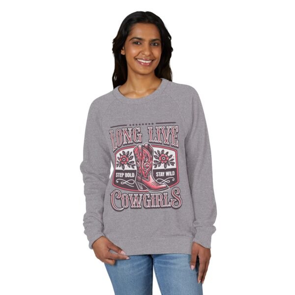 Cowgirl French Terry Raglan Crewneck Sweatshirt Long Live Design, Ranch Western Wear, Rodeo Apparel, Country Girl Shirt Gift, Cowgirl - Image 30