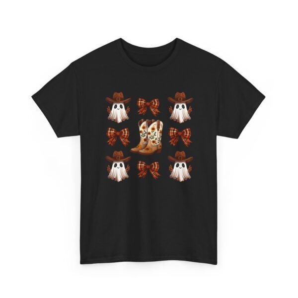 Halloween Ghost Sunflower Boots Unisex Tee, Fall Bows Gildan Shirt, Spooky Season Ghostly Top, Autumn Gift, Halloween Costume, Haunted - Image 19