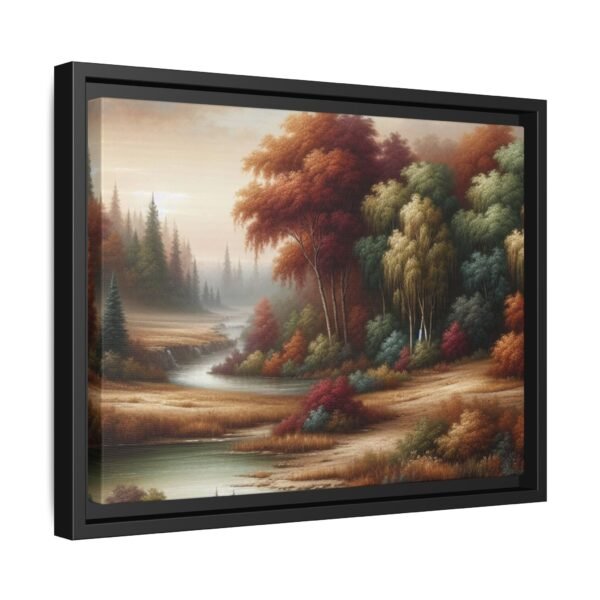 Canvas Wall Art, Beautiful Autumn Stream, Nature Landscape Decor, Framed Print, Multi-color Painting, Home Decor - Image 10