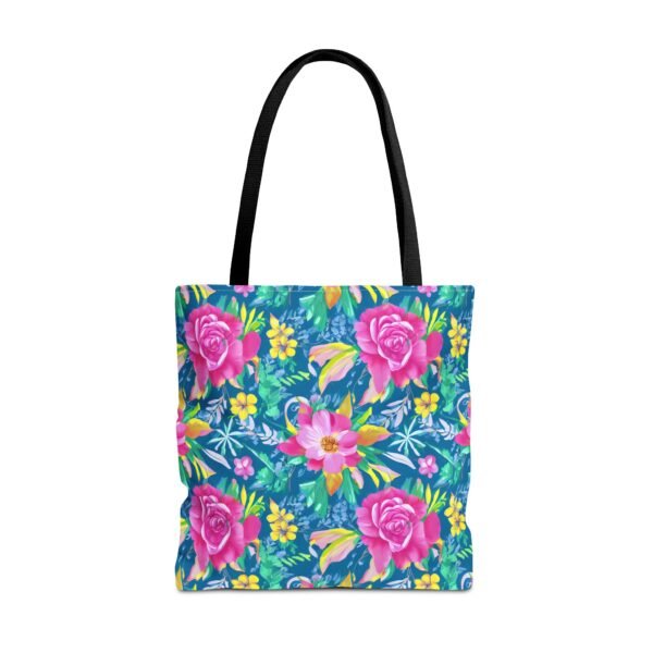 Floral Tote Bag, Colorful Flower Canvas Shopping Bag, Botanical Print Beach Tote, Reusable Grocery Bag, Gift for Garden Lovers - Image 16