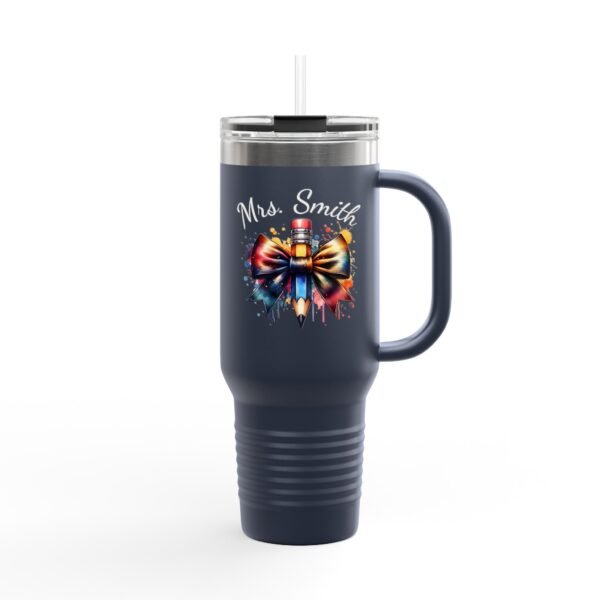 Personalized Teacher Insulated Travel Mug, Custom 40oz Tumbler Gift for Educators - Image 27