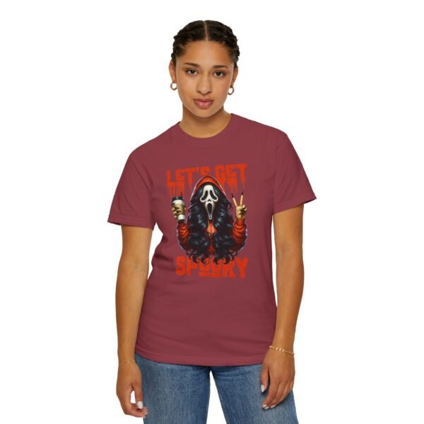 Let's Get Spooky Halloween Girl Comfort Colors T-Shirt, Coffee Lover Tee, Unisex Garment-Dyed Shirt - Image 88