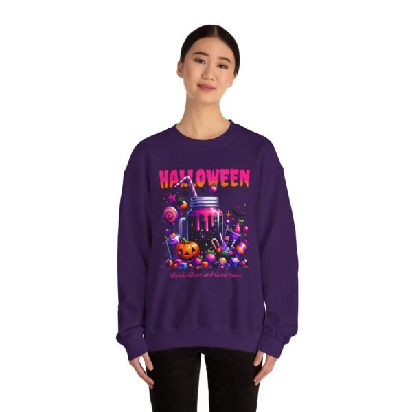 Halloween Sweets and Drink Unisex Sweatshirt, Ghouls and Ghosts Crewneck, Good Times Sweatshirt, Halloween - Image 58
