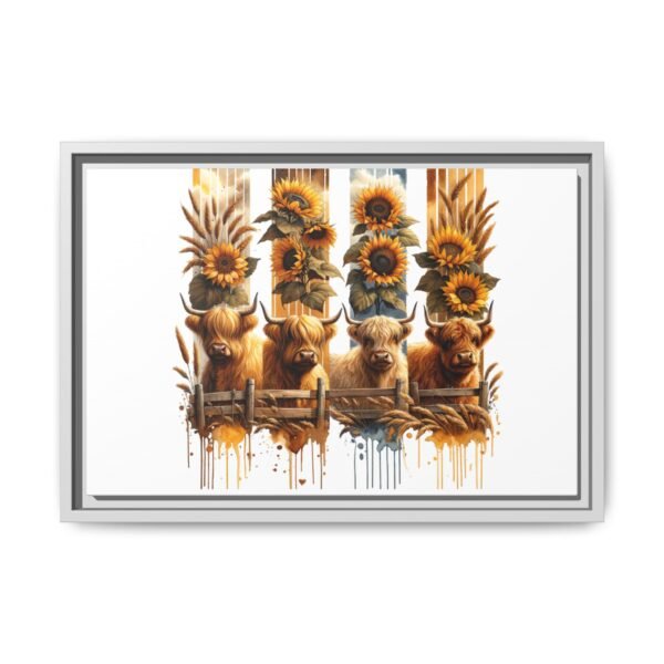 Highland Cow Sunflower Wall Art, Canvas Print, Framed Wall Decor, Farmhouse Home Decor, Country Living Room Decor - Image 69