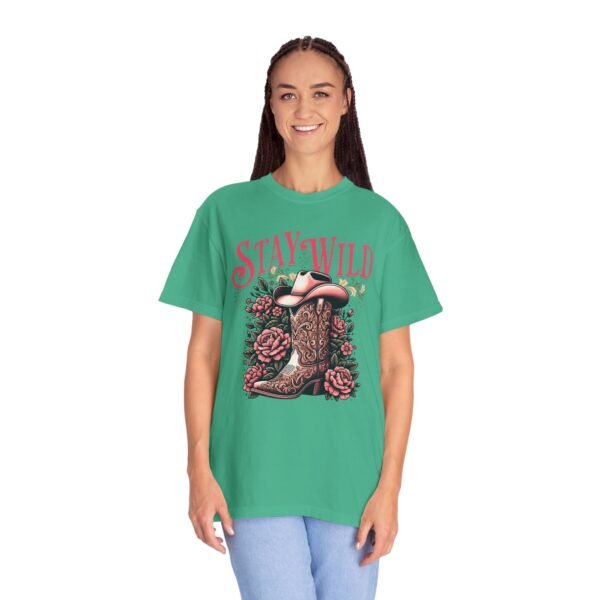 Stay Wild Cowgirl Unisex Garment-Dyed T-shirt, Comfort Colors Tee, Western Style Shirt, Boho Graphic Top, Rodeo Apparel - Image 33