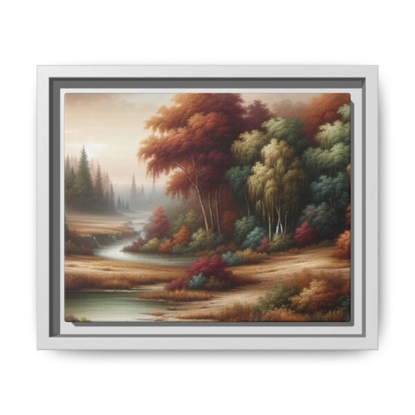 Canvas Wall Art, Beautiful Autumn Stream, Nature Landscape Decor, Framed Print, Multi-color Painting, Home Decor - Image 57
