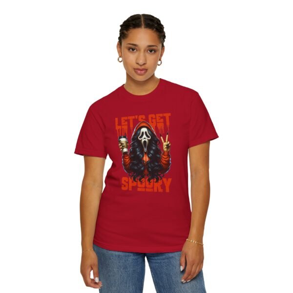 Let's Get Spooky Halloween Girl Comfort Colors T-Shirt, Coffee Lover Tee, Unisex Garment-Dyed Shirt - Image 94