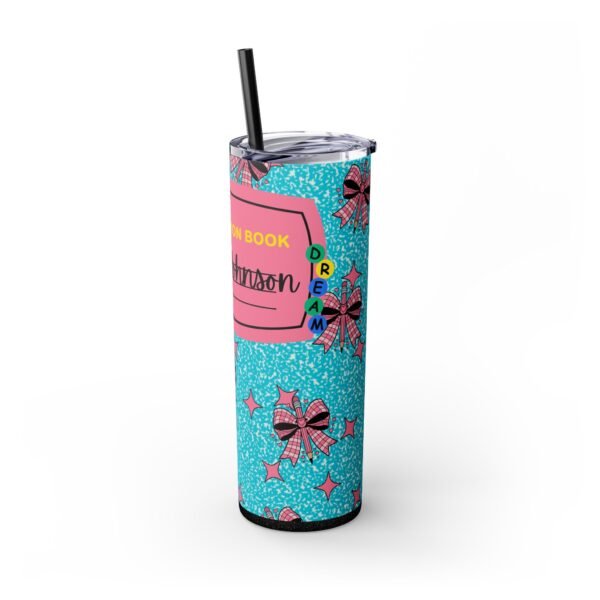Blue Composition Book Tumbler, Teacher Gift, Back to School, Personalizable - Image 10