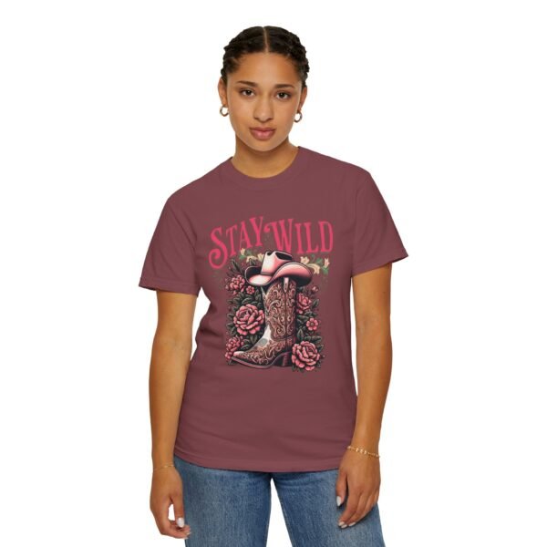 Stay Wild Cowgirl Unisex Garment-Dyed T-shirt, Comfort Colors Tee, Western Style Shirt, Boho Graphic Top, Rodeo Apparel - Image 86