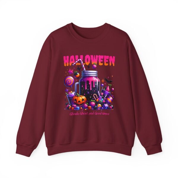 Halloween Sweets and Drink Unisex Sweatshirt, Ghouls and Ghosts Crewneck, Good Times Sweatshirt, Halloween - Image 65