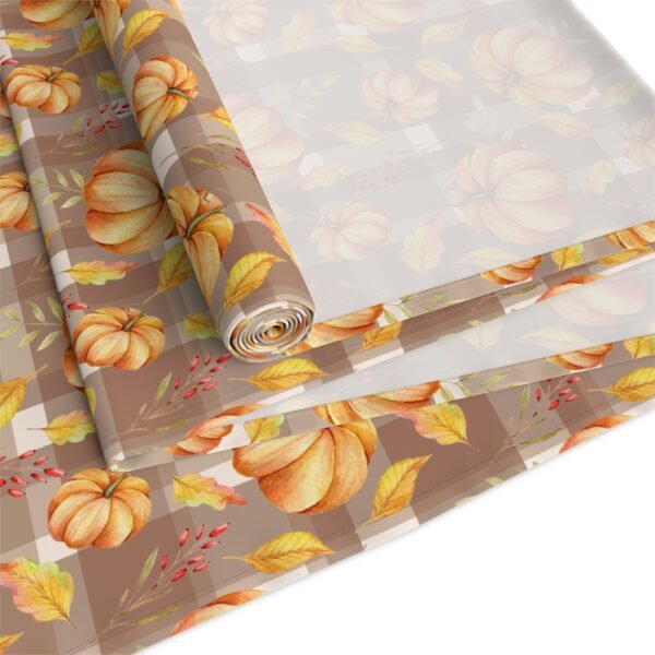 Fall Plaid and Pumpkin Table Runner, Thanksgiving Decor, Autumn Tablecloth, Farmhouse Kitchen Runner, Festive Dining Room Decor, Rustic Home - Image 15