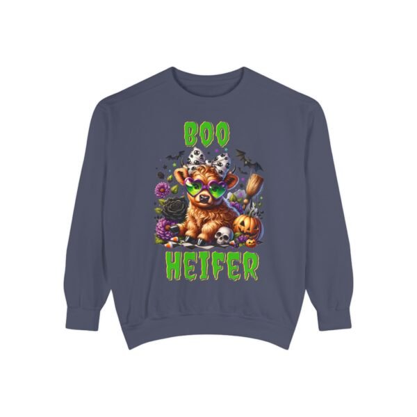 Highland Cow Halloween Sweatshirt, Boo Heifer Comfort Colors sweatshirt - Image 38
