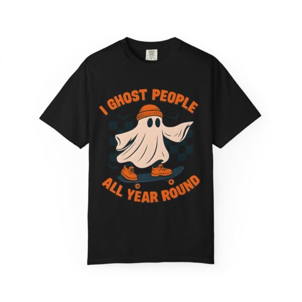 Ghost All Year Round Halloween Comfort Colors Unisex Tshirt, Scary Halloween Tee, Spooky Shirt, Funny Ghost Shirt, Halloween Costume Tee, - Image 53