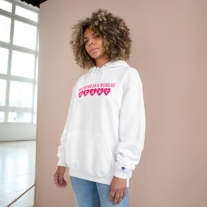 Teacher Appreciation Champion Hoodie, Gift for Educator, Teaching is a Work of Heart