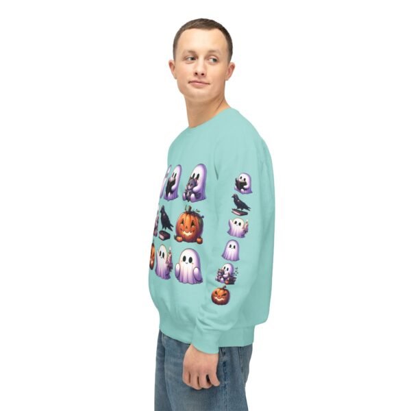 Ghost, Cats and Raven Edgar Allen Poe Halloween Sweatshirt, Spooky Book Lover Gift, Comfort Colors Crewneck - Image 54
