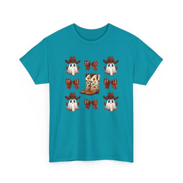 Halloween Ghost Sunflower Boots Unisex Tee, Fall Bows Gildan Shirt, Spooky Season Ghostly Top, Autumn Gift, Halloween Costume, Haunted - Image 29