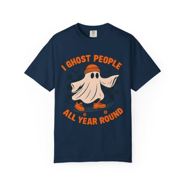 Ghost All Year Round Halloween Comfort Colors Unisex Tshirt, Scary Halloween Tee, Spooky Shirt, Funny Ghost Shirt, Halloween Costume Tee, - Image 45
