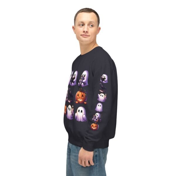 Ghost, Cats and Raven Edgar Allen Poe Halloween Sweatshirt, Spooky Book Lover Gift, Comfort Colors Crewneck - Image 72