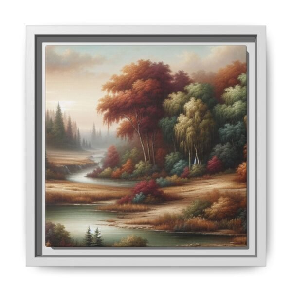 Canvas Wall Art, Beautiful Autumn Stream, Nature Landscape Decor, Framed Print, Multi-color Painting, Home Decor - Image 93