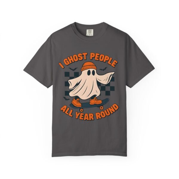 Ghost All Year Round Halloween Comfort Colors Unisex Tshirt, Scary Halloween Tee, Spooky Shirt, Funny Ghost Shirt, Halloween Costume Tee, - Image 49
