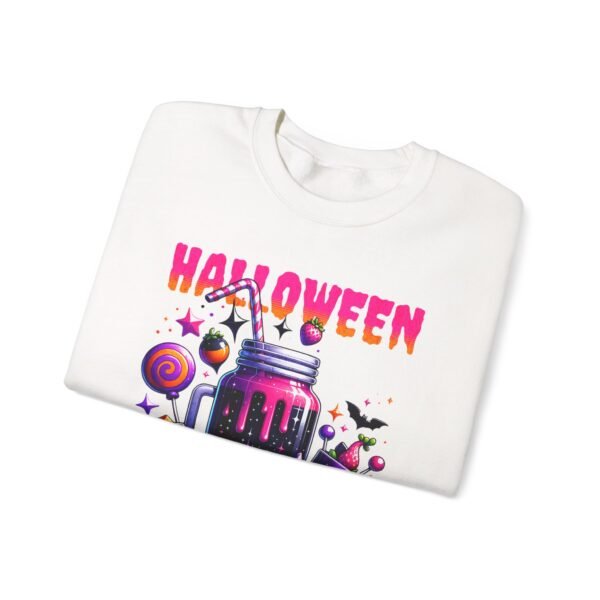 Halloween Sweets and Drink Unisex Sweatshirt, Ghouls and Ghosts Crewneck, Good Times Sweatshirt, Halloween - Image 7