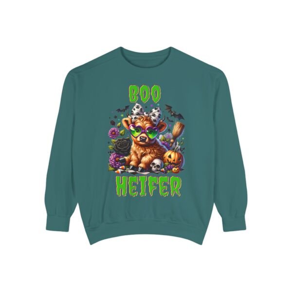 Highland Cow Halloween Sweatshirt, Boo Heifer Comfort Colors sweatshirt - Image 26