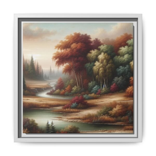 Canvas Wall Art, Beautiful Autumn Stream, Nature Landscape Decor, Framed Print, Multi-color Painting, Home Decor - Image 105