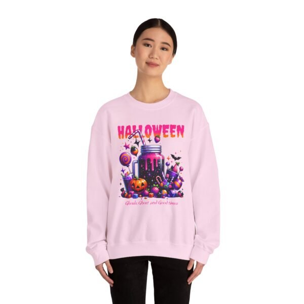 Halloween Sweets and Drink Unisex Sweatshirt, Ghouls and Ghosts Crewneck, Good Times Sweatshirt, Halloween - Image 63
